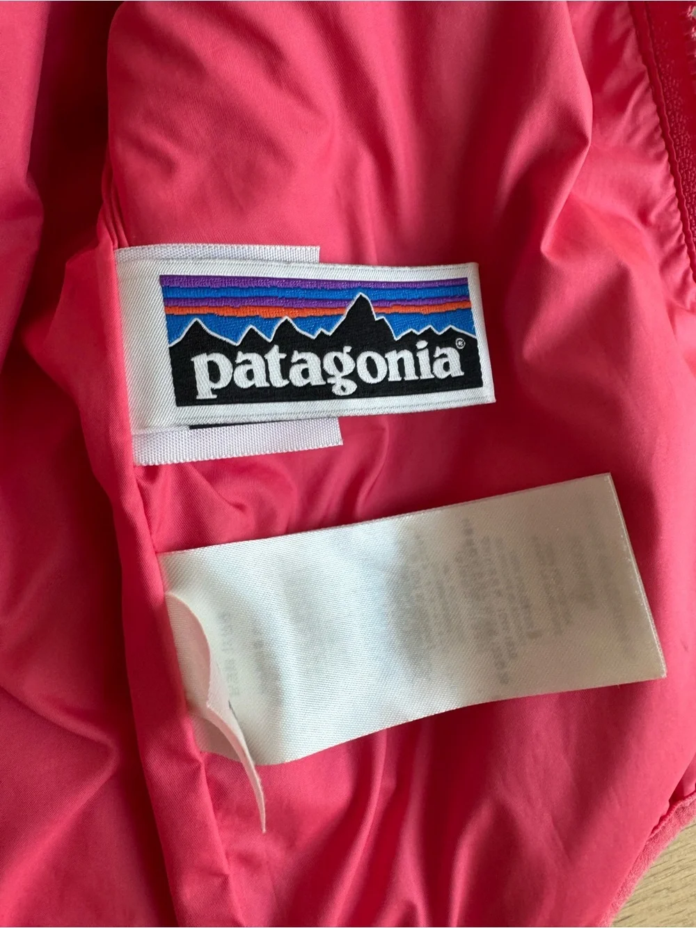PATAGONIA Baby Retro-X Fleece Zip Jacket Girls 12-18m Natural Cream/Pink
